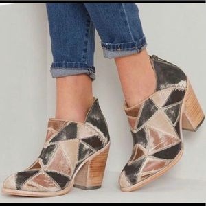 Freebird by Steven leather patchwork booties